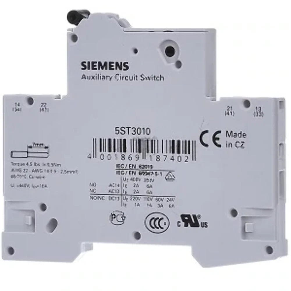 Siemens 5ST3010 Auxiliary Switch for Miniature Circuit Breakers & Protection Devices