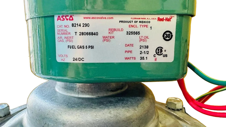 ASCO 8214290 Series 214 2-1/2" Gas Shutoff Solenoid Valve