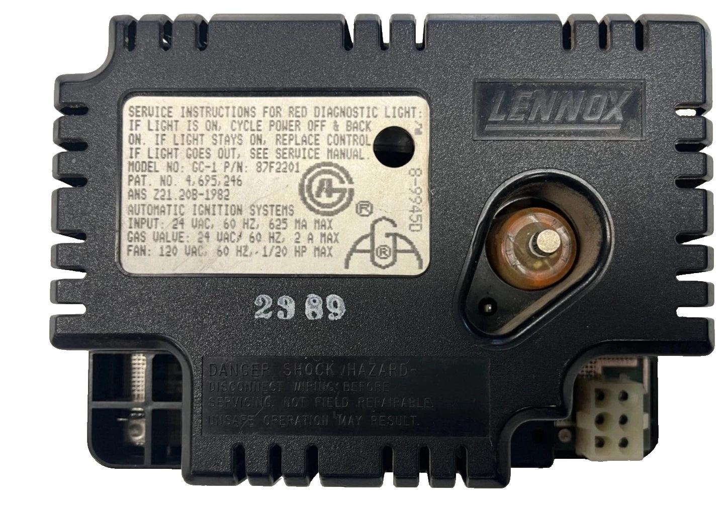 8-9945D | Lennox Pulse GC-1 Furnace Ignition Control Board 87F2201