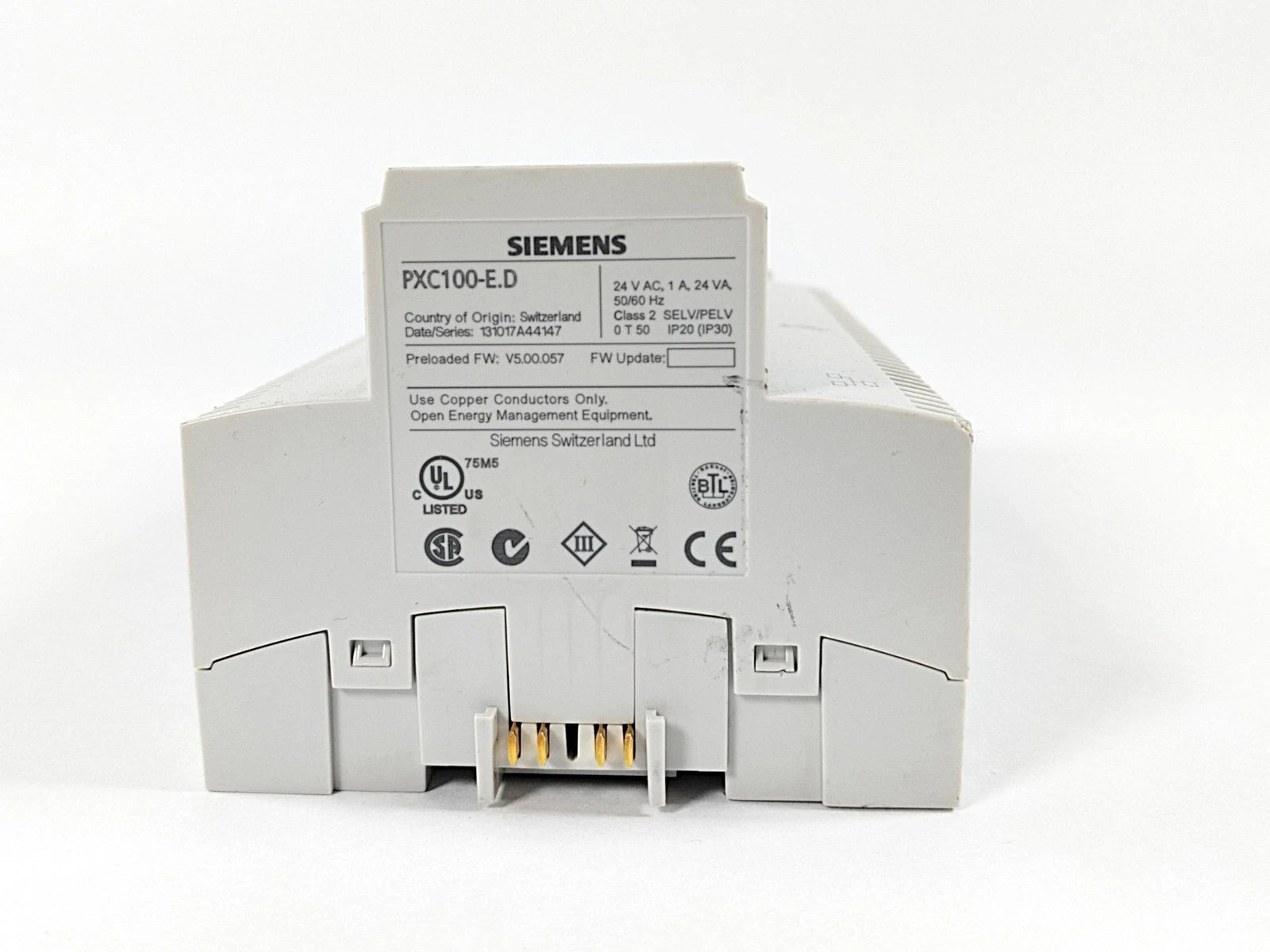 Siemens PXC100-E.D Desigo PX BACnet/IP Modular Automation Station Controller
