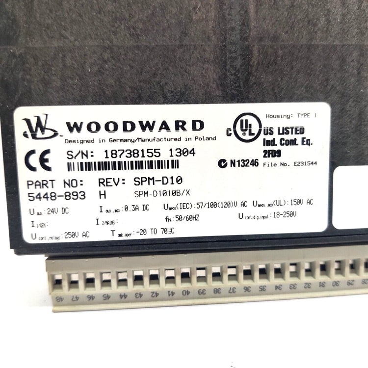 Woodward 5448-893 SPM-D Generator Synchronizer System Controller with LED Display