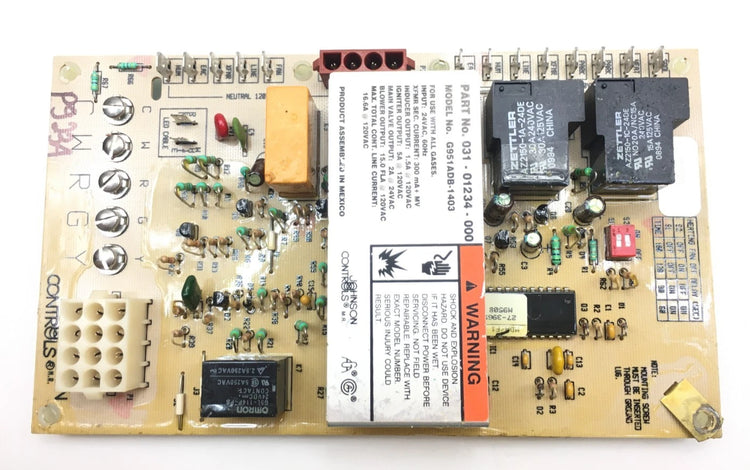 Johnson Controls G951ADB-1403 Integrated Furnace Control Circuit Board for Compatible York Heating Equipment
