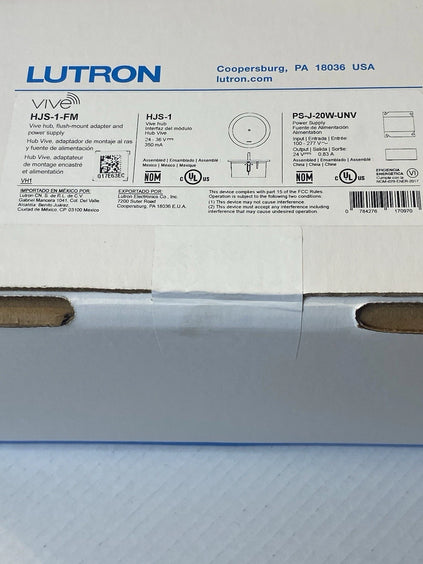 HJS-1-FM | Lutron Standard Vive Hub - Flush Mount