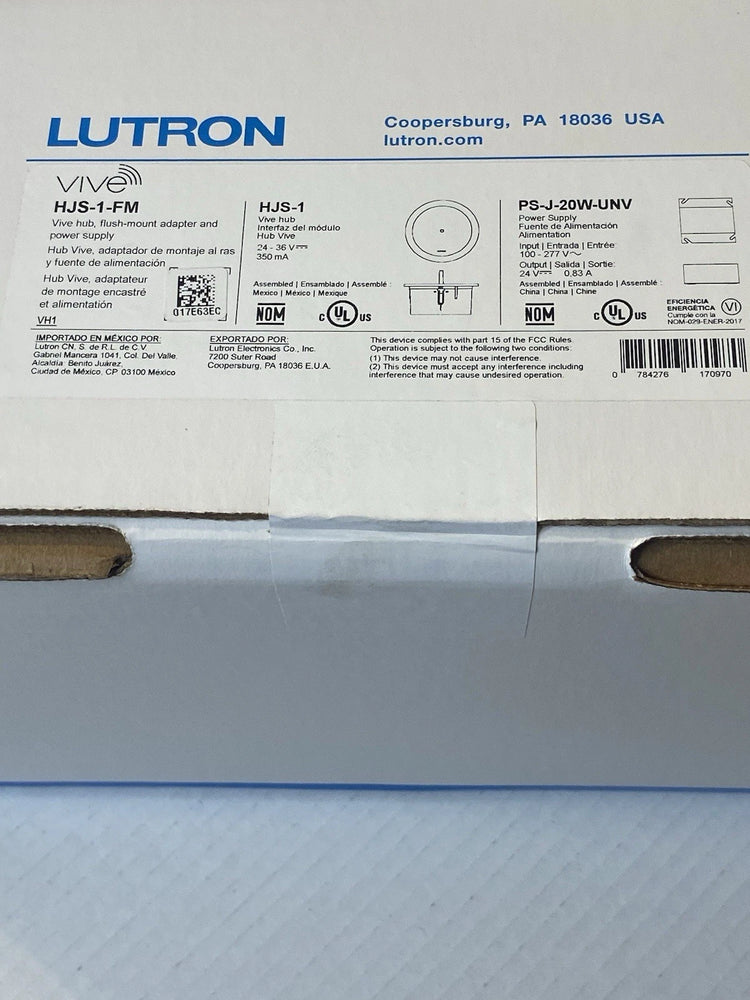 HJS-1-FM | Lutron Standard Vive Hub - Flush Mount