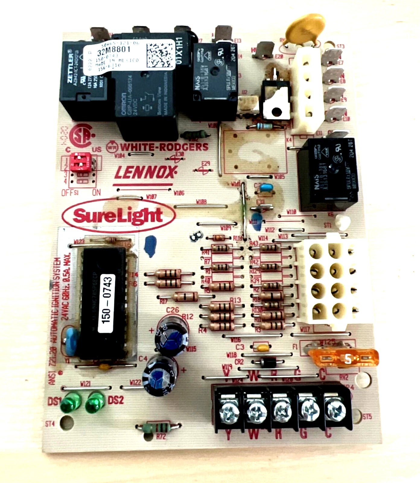 50A65-121 | Lennox Furnace Control Circuit Board 24V