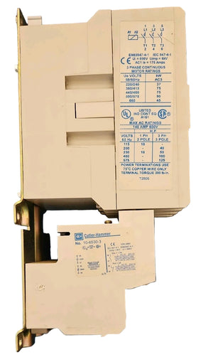 Eaton AE16NN0 Freedom Series 140A 3-Pole Non-Reversing Magnetic Motor Starter 110-120V Coil