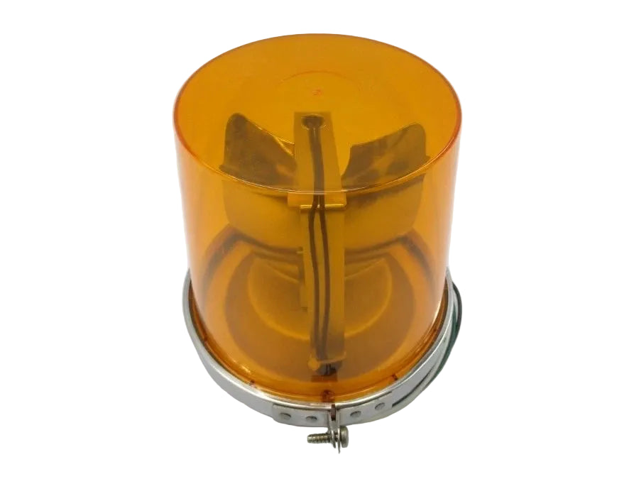 Edwards Signaling 52A-N5-40WH 120 VAC Amber Rotating Beacon for Indoor and Outdoor Industrial Signaling