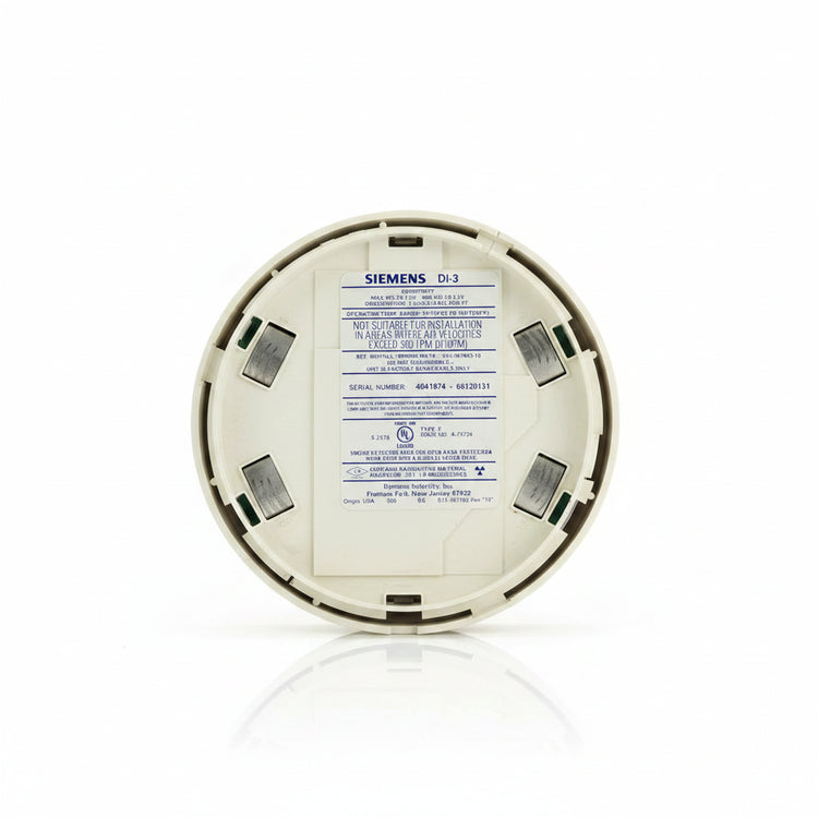 Siemens 500-081806 Dual-Chamber Ionization Smoke Detector