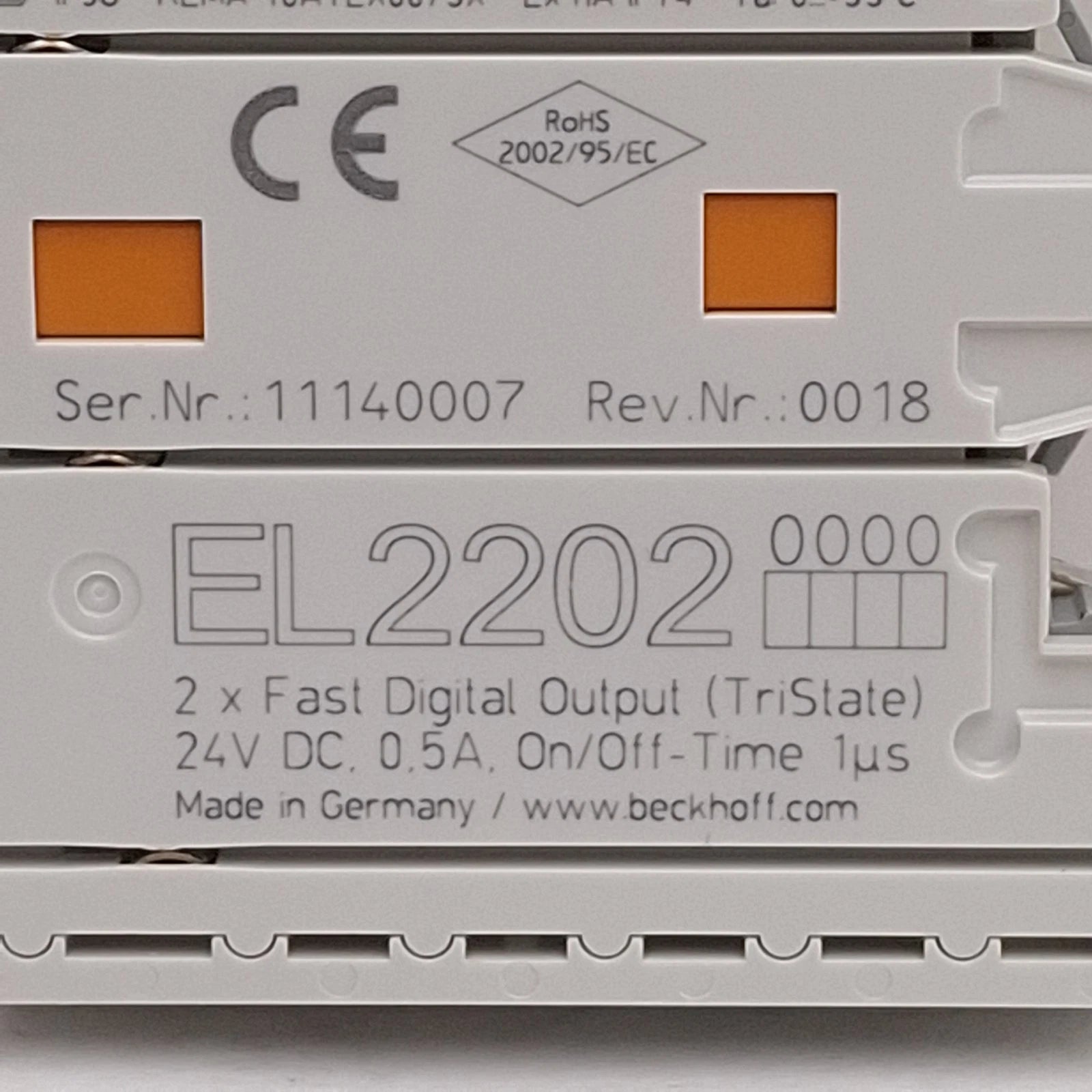 EL2202 | Beckhoff EtherCAT 2-Channel Digital Output Terminal 24 VDC