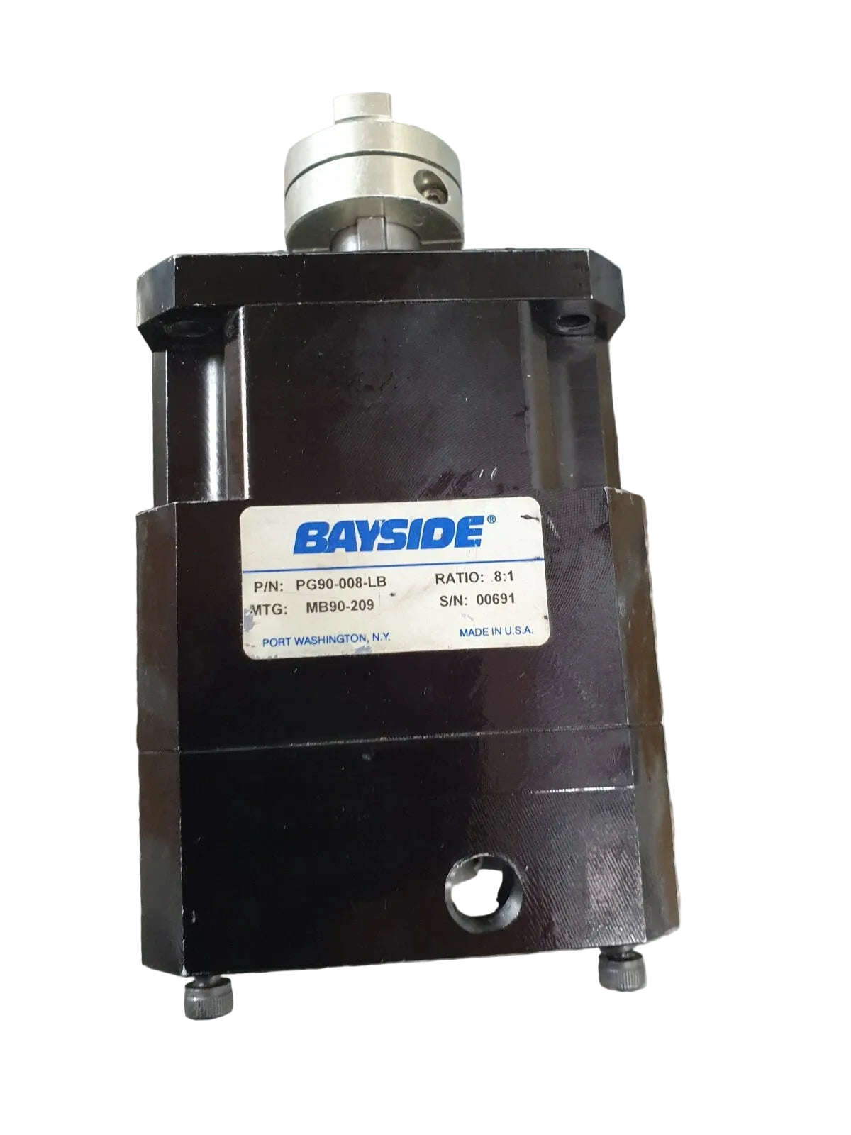 PG90-008-LB | Parker Bayside PG Series Inline Planetary Gearhead, 90 mm Frame, 8:1 Low Backlash