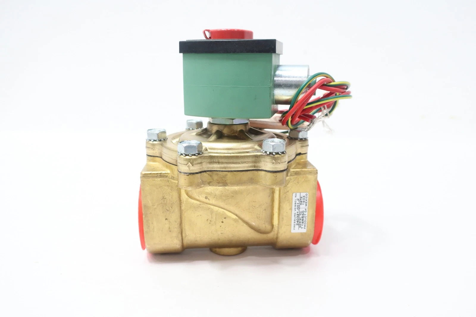 ASCO 8210G056 Pilot-Operated Two-Way Normally Closed Brass Solenoid Valve One and One-Half Inch