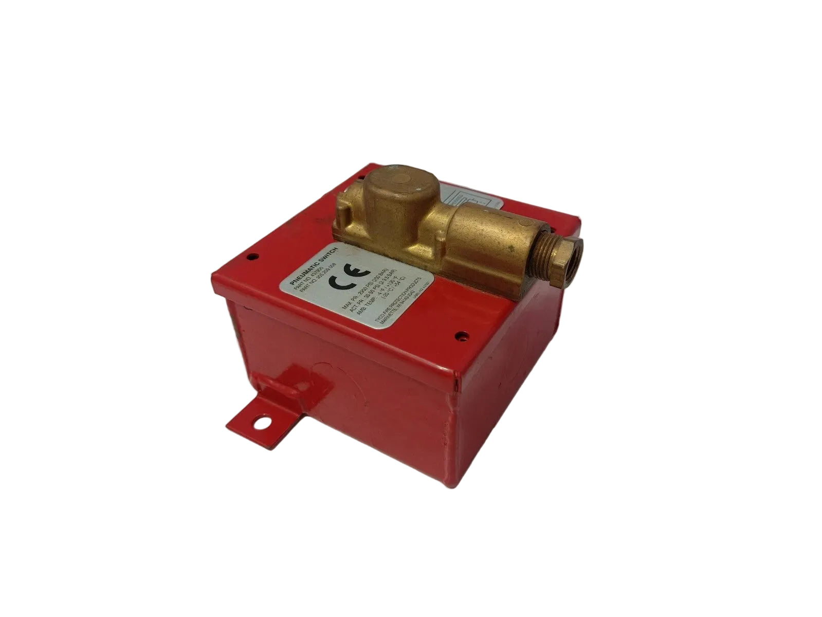 Ansul 437900 Discharge Pressure Pneumatic Switch for Fire Suppression System Electrical Control Applications