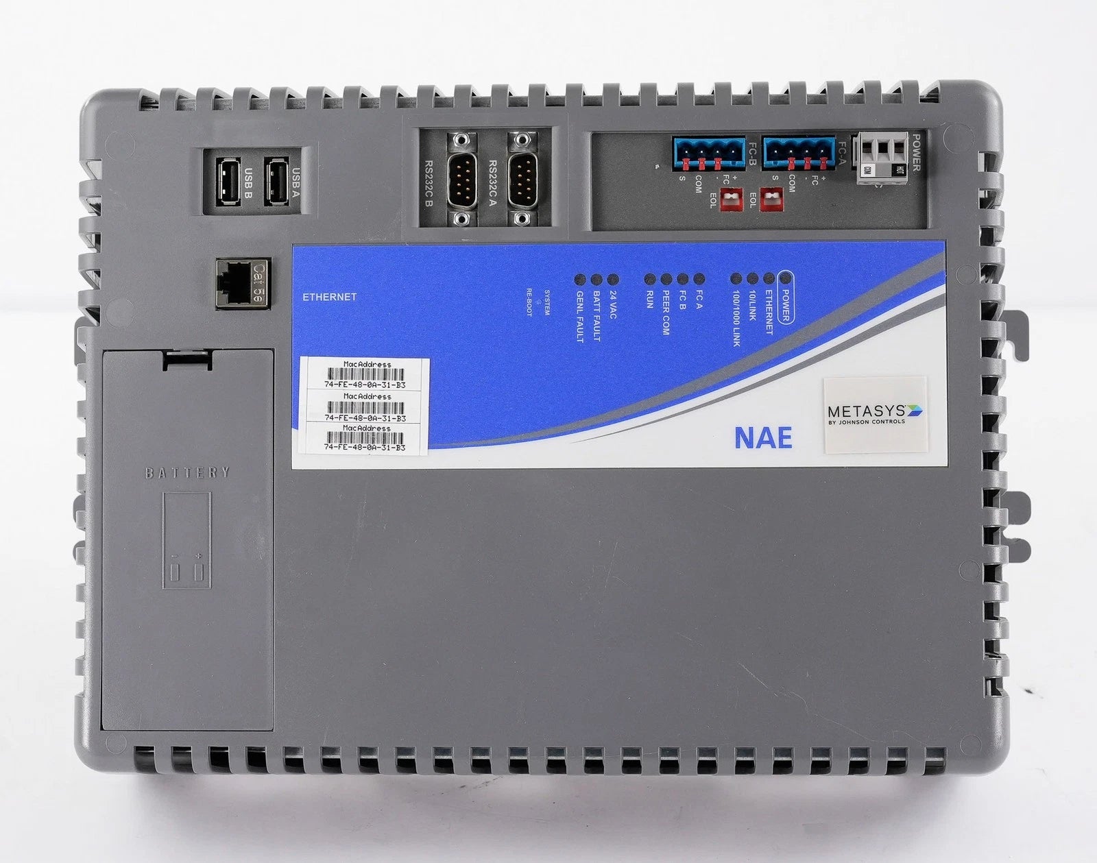 Johnson Controls MS-NAE5510-3 Metasys Network Automation Engine Supervisory Controller