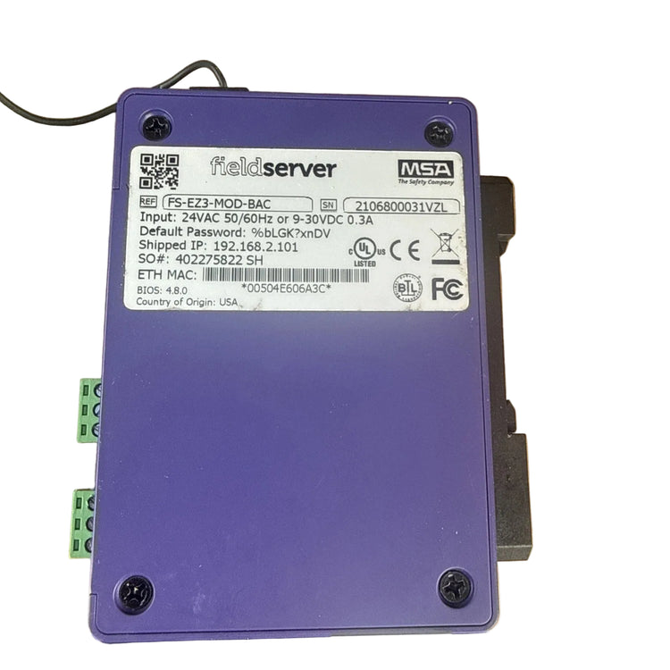 FieldServer FS-EZ3-MOD-BAC 500-Point Modbus to BACnet Protocol Gateway