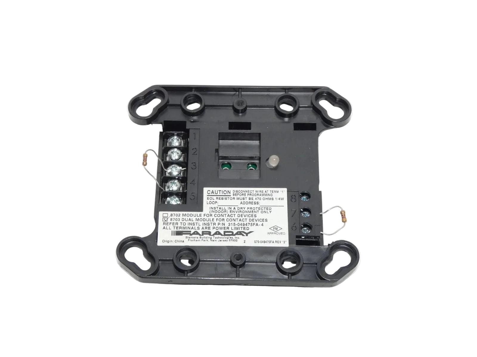 Faraday 8703 Dual Input Addressable Contact Monitor Module