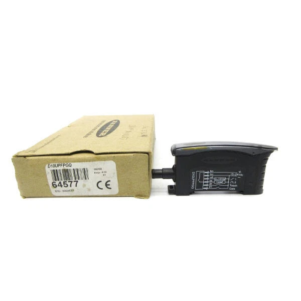 D10UPFPGQ | Banner Engineering D10 Fiber Optic Amplifier, PNP Output, DIN Rail Mount