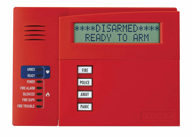6160CR-2 | Honeywell Home Red Commercial Fire Alpha LCD Keypad with LEDs and Sounder