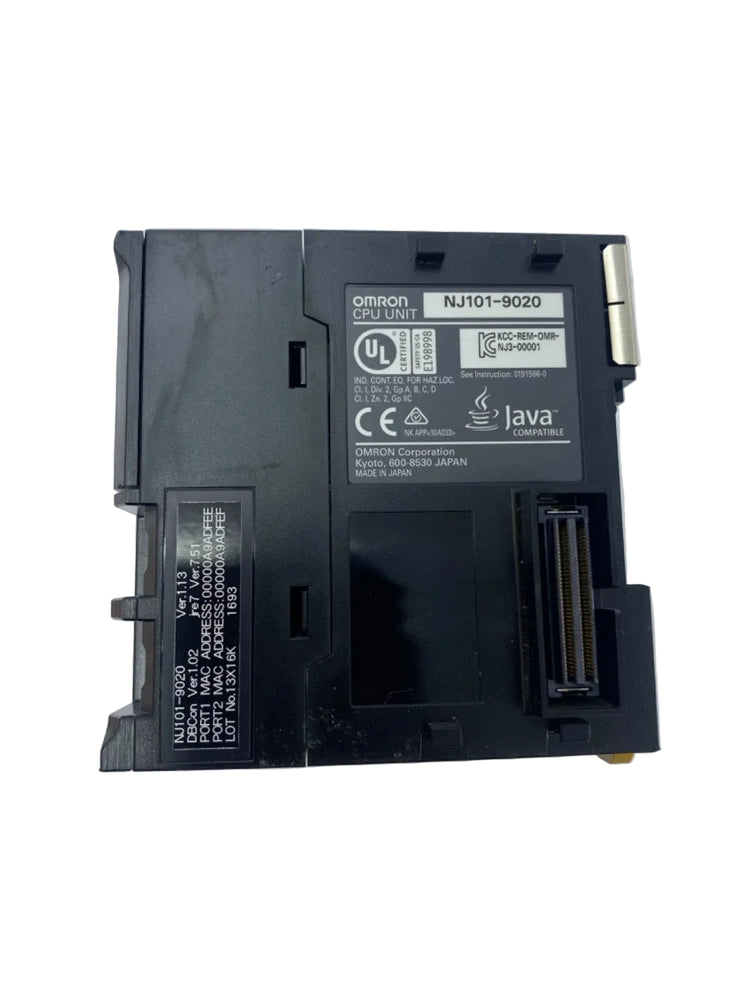 NJ101-9020 | Omron NJ Series Machine Automation Controller EtherCAT EtherNet/IP PLC