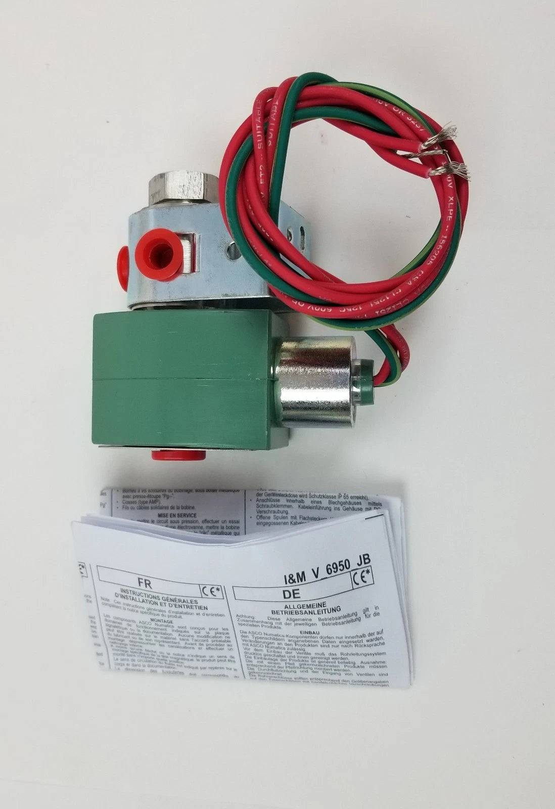 ASCO 8320G041 RedHat 8320 Series Three-Way Stainless Steel Solenoid Valve for Industrial Fluid Control
