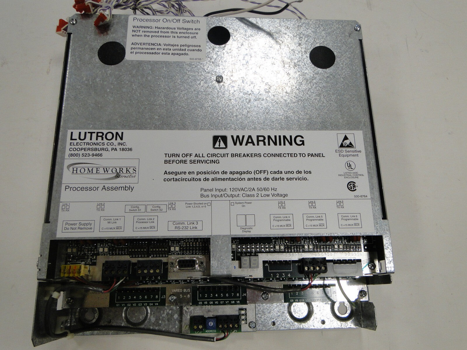 HWI-PM-D48-120 | Lutron HomeWorks Interactive Processor with Dimmer Interface – 120V