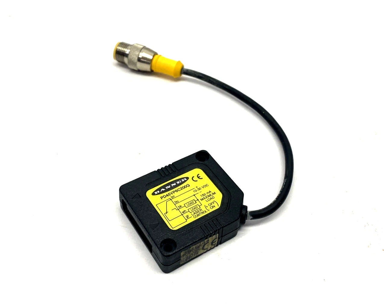 PD45VP6C200Q | Banner Engineering PicoDot Convergent Laser Photoelectric Sensor