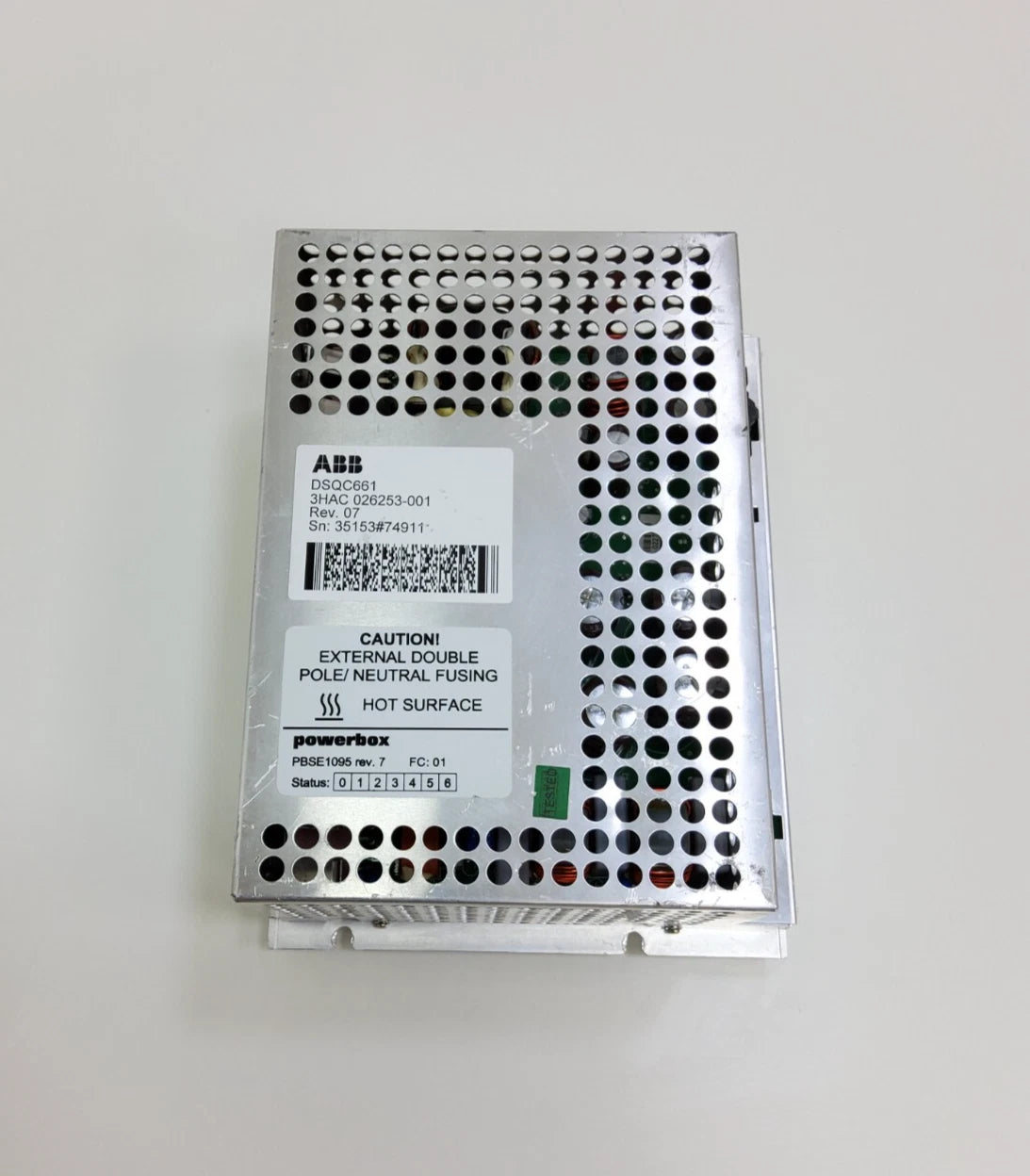 ABB 3HAC026253-001 DSQC661 IRC5 Robot Power Supply 24VDC 27A