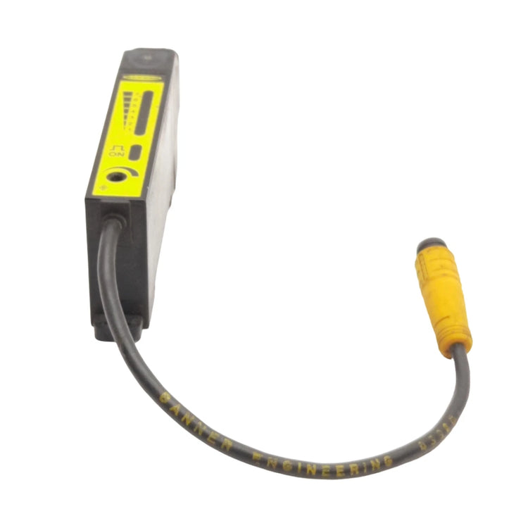 D12SN6FVQ | Banner Engineering D12 Glass Fiber Optic Amplifier, NPN Output