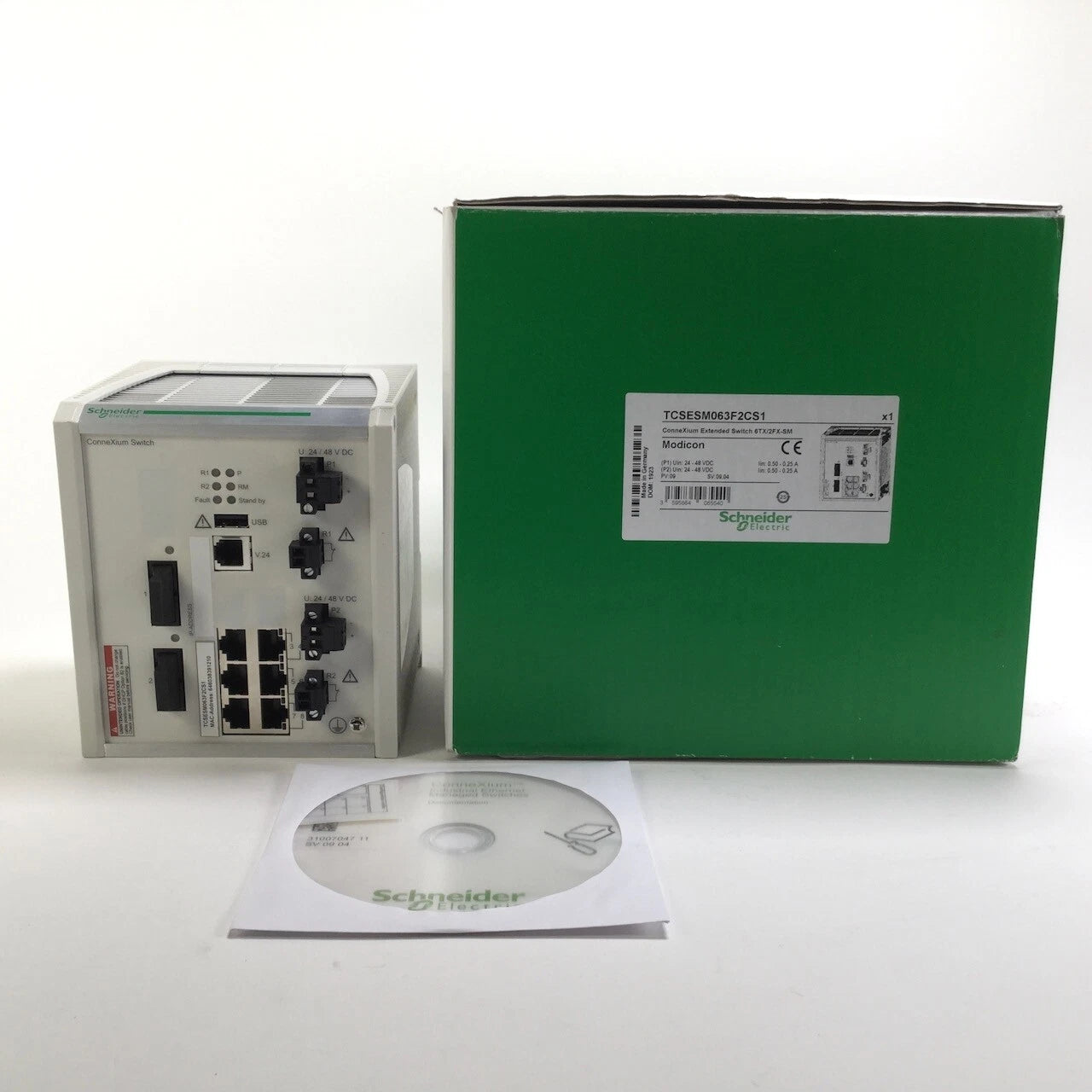 TCSESM063F2CS1 | Schneider Electric Connexium Extended Managed Switch - 6 Ports For Copper + 2 Ports For Fiber Optic Single-mode