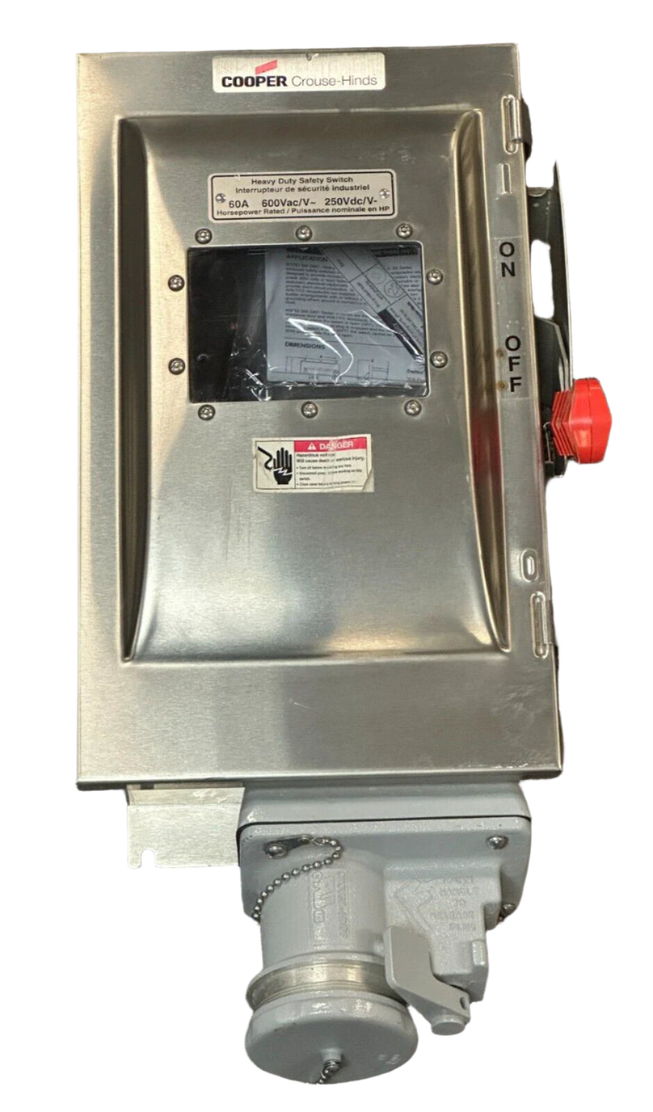 WSRDW63542 | Eaton Arktite Receptacle W/Enclosed Disconnect Switch