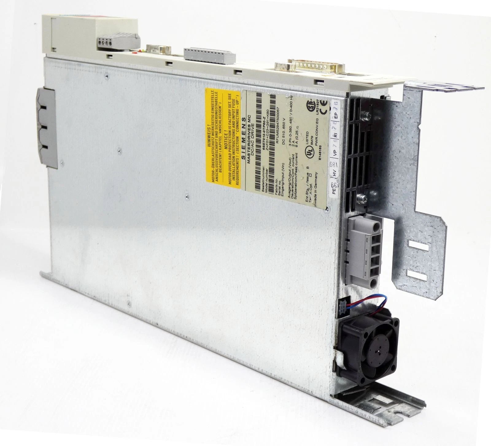 6SE7012-0TP50-Z | Siemens SIMOVERT MASTERDRIVES MC 0.75kW DC/AC Motion Control Inverter
