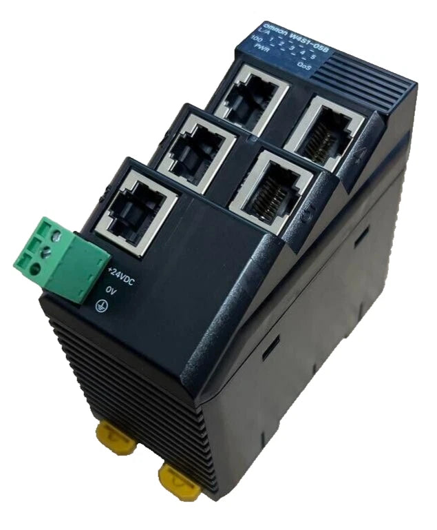 W4S1-05B | Omron 5-Port Industrial Ethernet Switch with QoS for EtherN