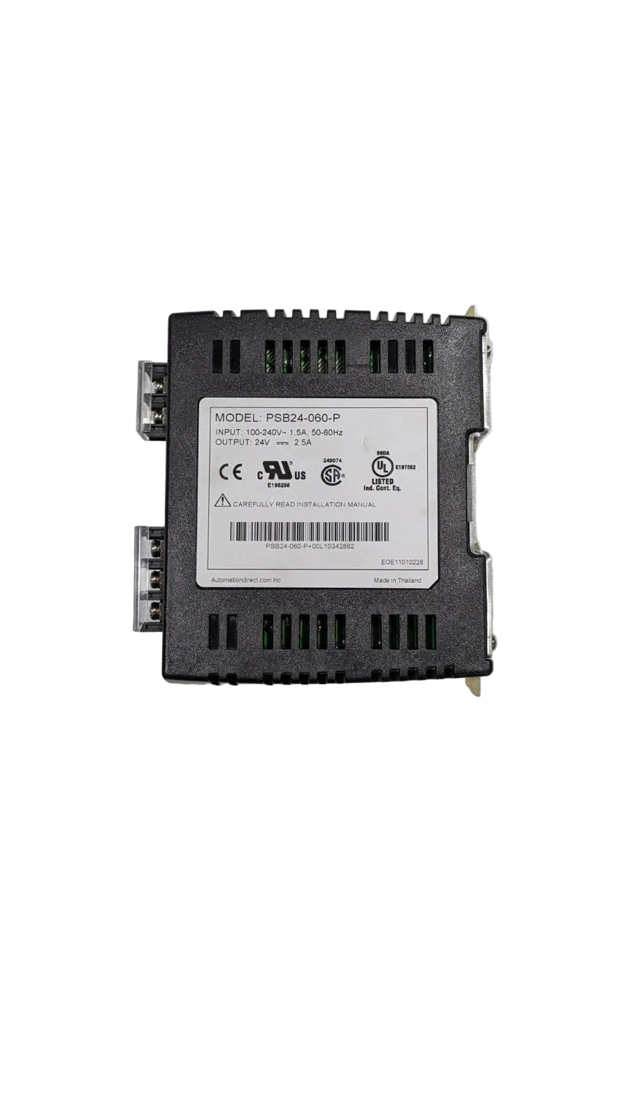 PSB24-060-P | Automation Direct Power Supply 22-28 VDC Output, 2.5A, 60W, 120/240 VAC