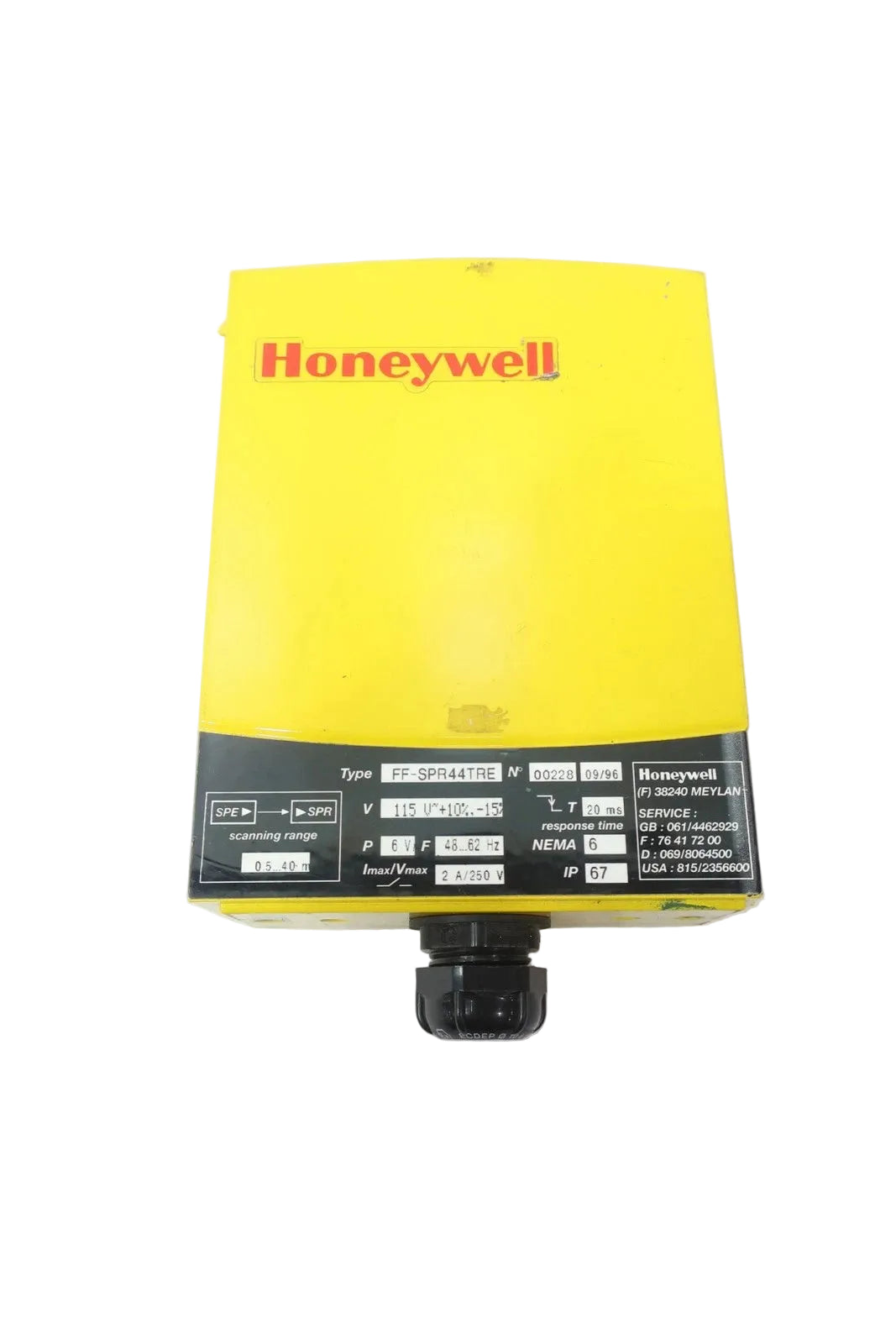 FF-SPR44TRE | Honeywell Type 4 Safety Sensor Receiver, 40 m Range