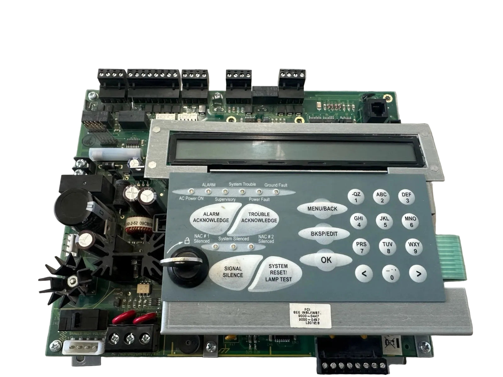 Gamewell-FCI 7100 Keypad Membrane Fire Alarm Control Panel Interface