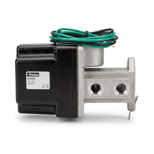 Parker CJ12501 3-Way 1/4 Inch Inline Solenoid Air Control Valve 120VAC