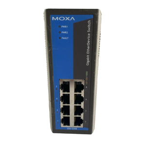 Moxa EDS-G308 8-Port Unmanaged Industrial Gigabit Ethernet Switch