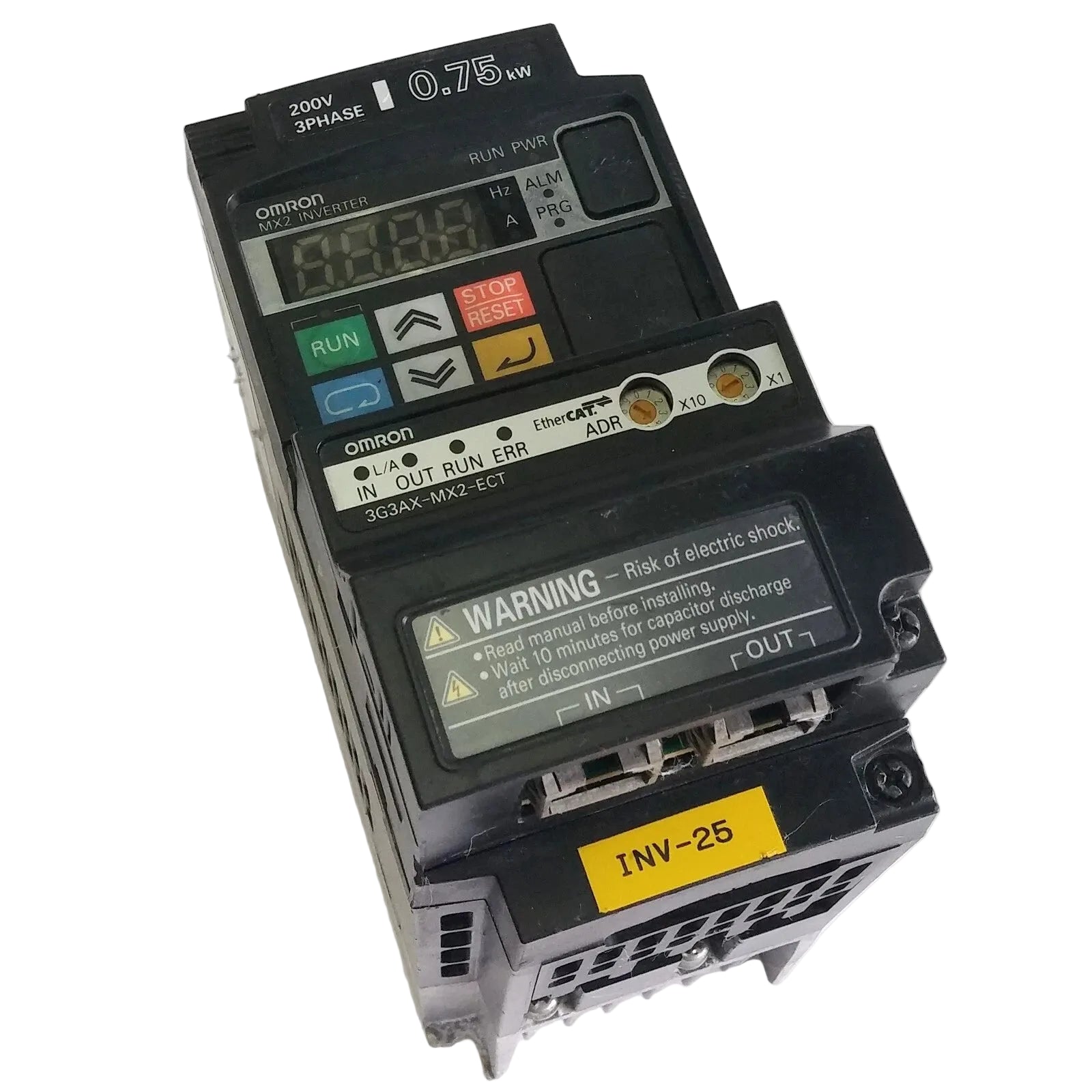 3G3MX2-A2007-V1 | Omron MX2 Series Inverter Drive, 0.75 kW, 240 VAC, 3-Phase