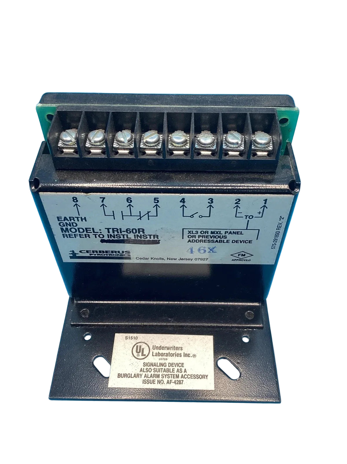 Siemens Cerberus Pyrotronics TRI-60R Addressable Relay Interface Module