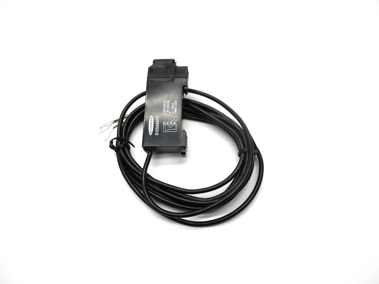 D12DAB6FV | Banner Engineering D12 Glass Fiber Optic Amplifier, Bipolar Output