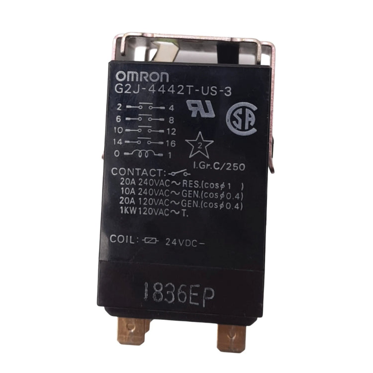 Omron G2J-4442T-US-3 Relay 24VDC Coil 20A 120VAC General Purpose Power Relay