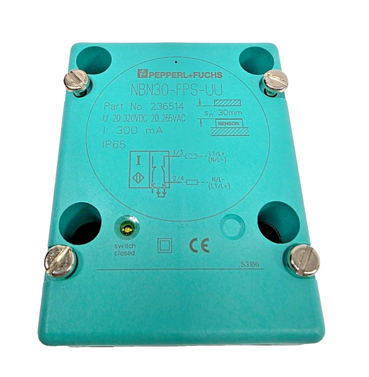 Pepperl+Fuchs NBN30-FPS-UU 30 mm Inductive Proximity Sensor