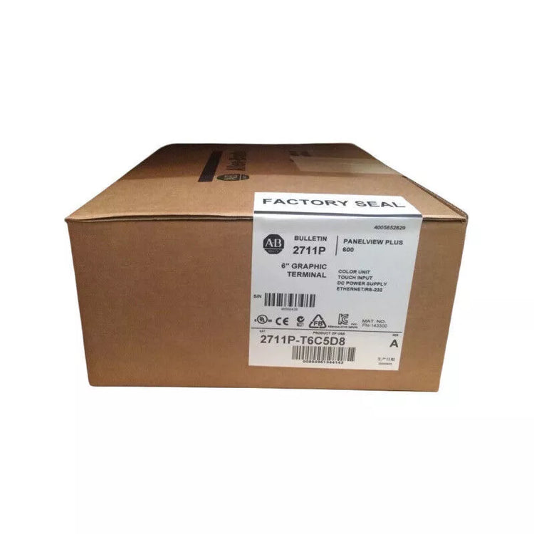 2711P-T6C5D8 | Allen-Bradley PanelView Plus 6 600 6-in, Color, Touch, RS232, DC