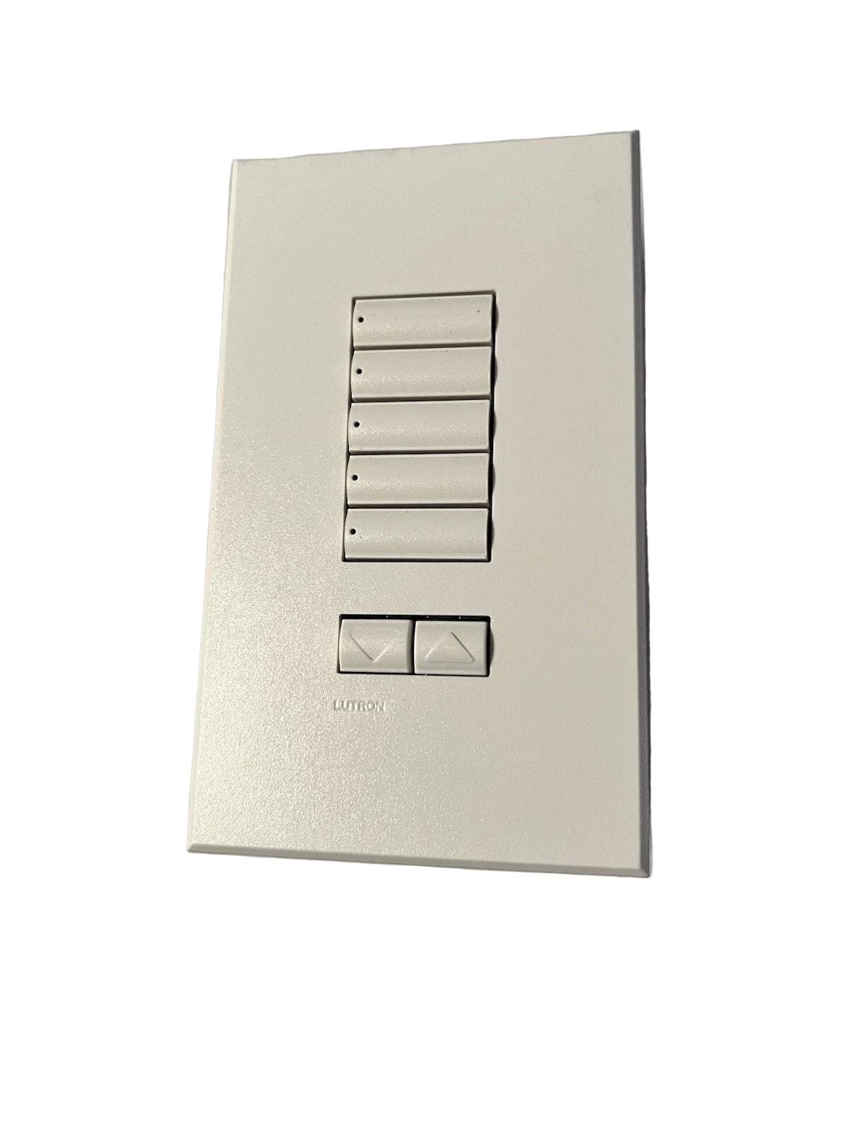 QSWS2-5BRLN-WH | Lutron 5-Button Wallstation for Grafik Eye QS and seeTouch 24–36V Matte White