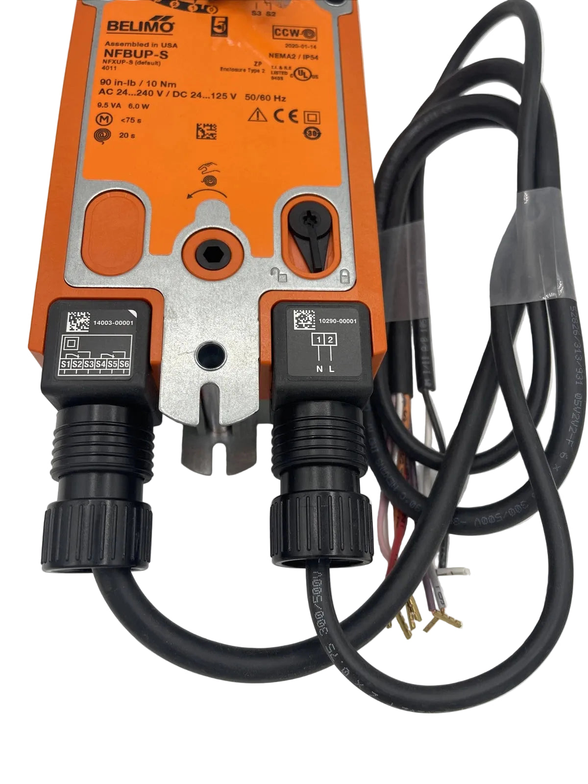NFBUP-S | Belimo 90 In Lb Spring Return Damper Actuator 24–240V On/Off