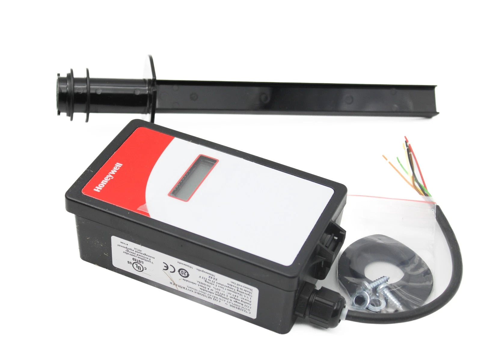 Honeywell C7232B1006 Duct Mount CO₂ Sensor with LCD Display