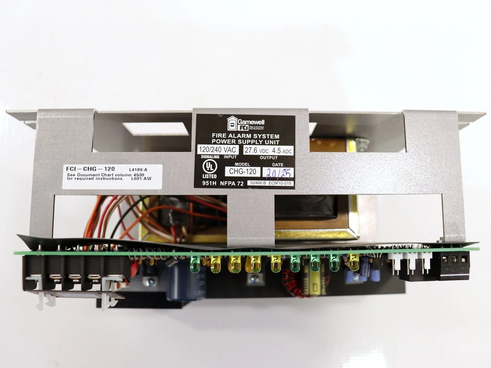 FCI-CHG-120 | Notifier Battery Charging System for 25–120 A/H Standby Batteries