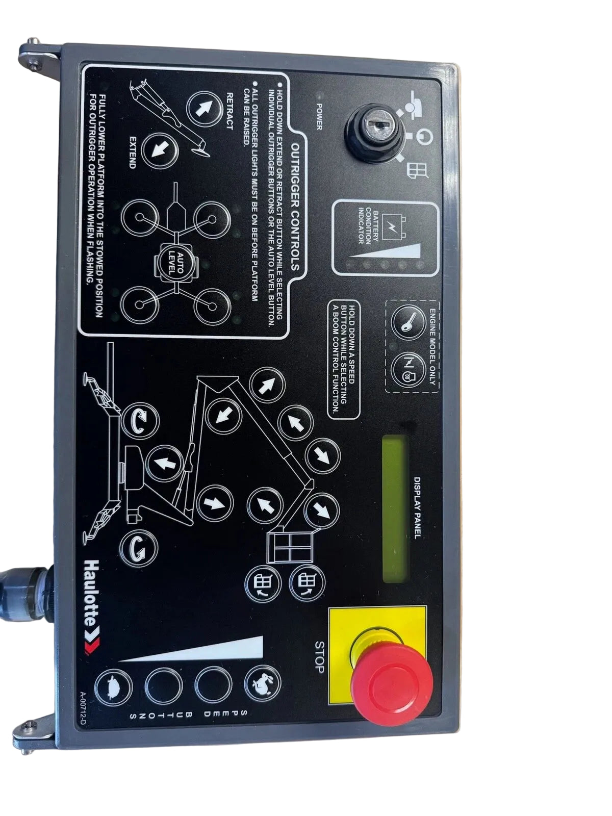 Haulotte A-00712 Lower Ground Control Box for Articulating Boom Lifts and Towed Platforms