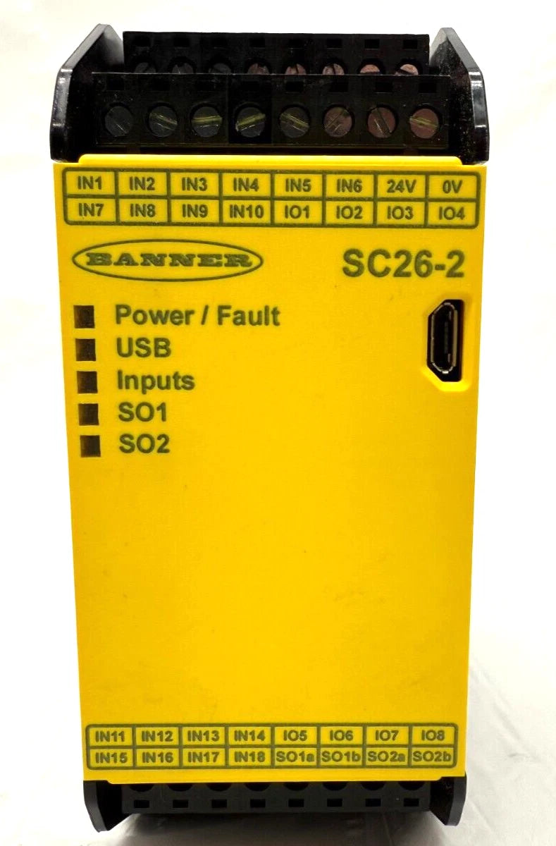 Banner Engineering SC26-2 Configurable Safety Controller