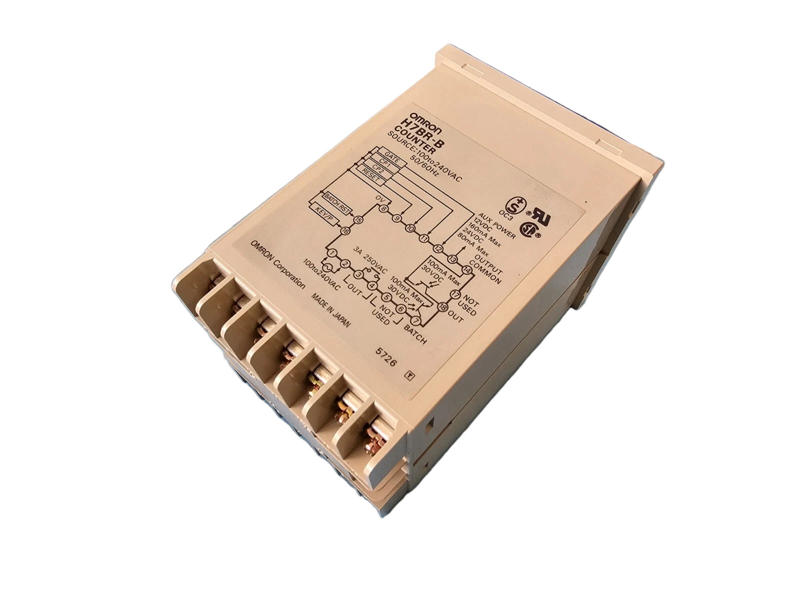 H7BR-B | Omron H7BR Series Dual Preset Digital Counter 100–240 VAC LCD Display