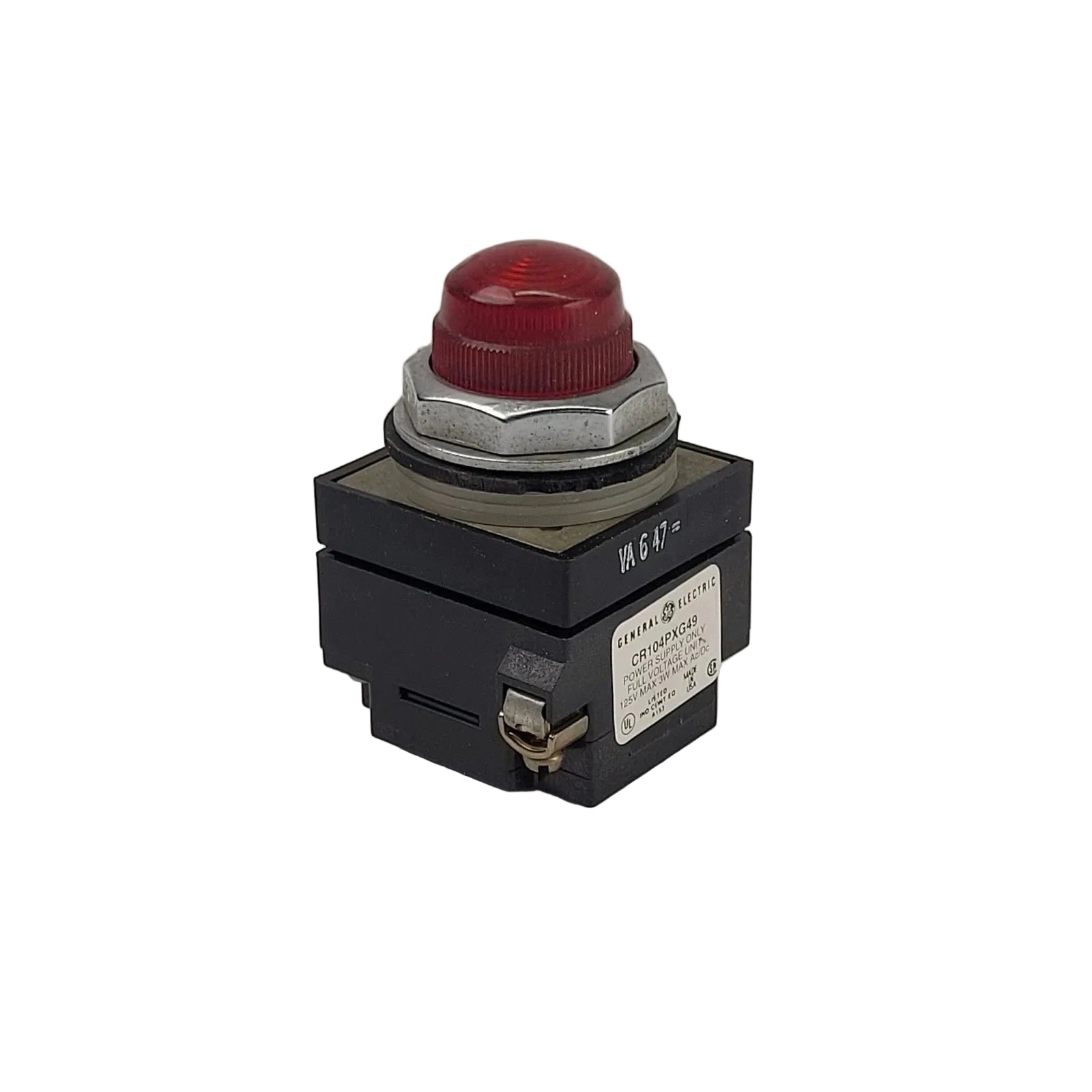 CR104PXG49 | General Electric Oil Tight Indicator Light 125V Max 3W Max AC/DC